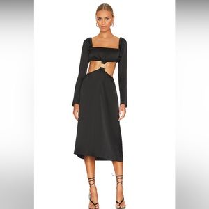 Weworewhat black cutout dress.